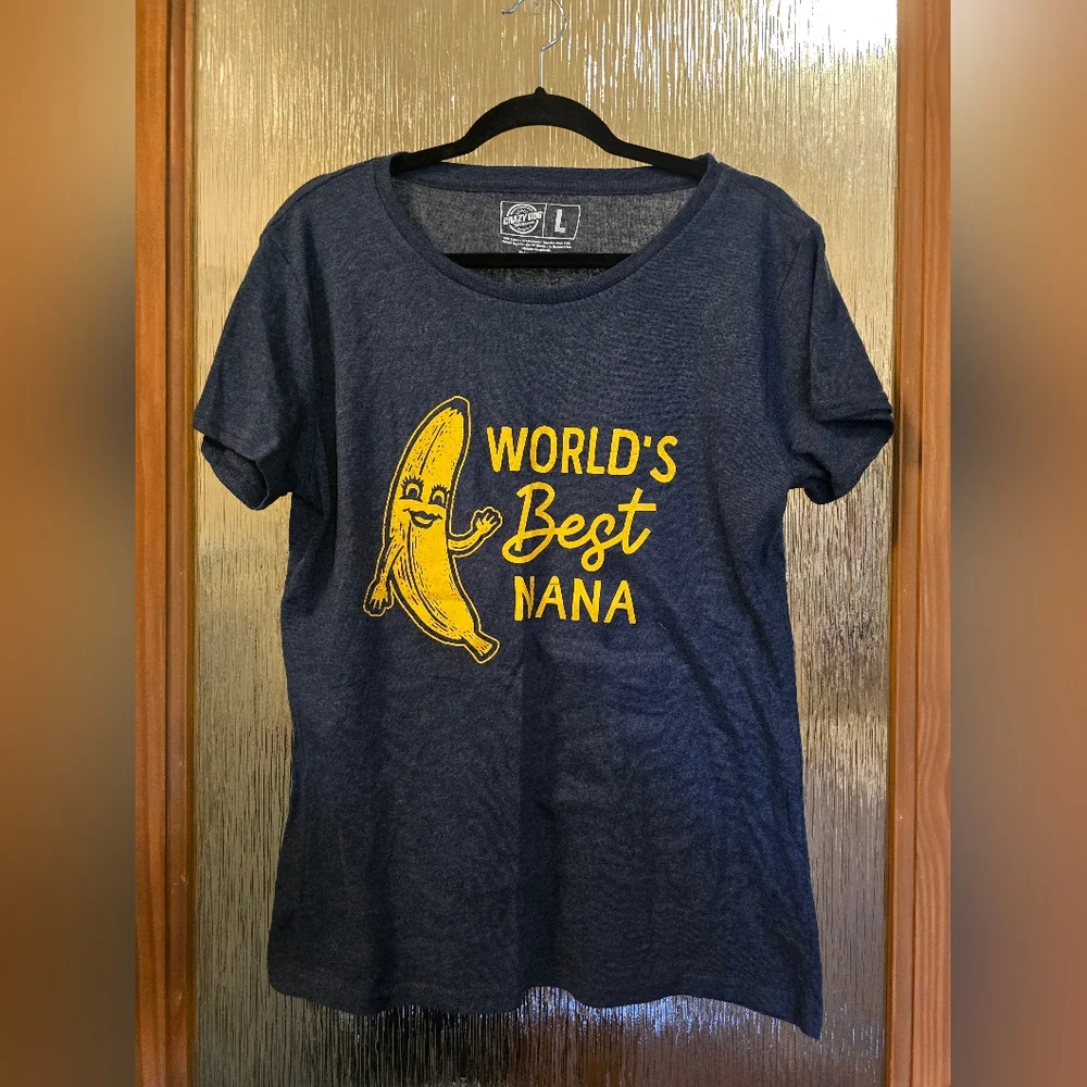 Crazy Dog T-Shirt Best Nana Dark Heather Tee - Picture 1 of 2